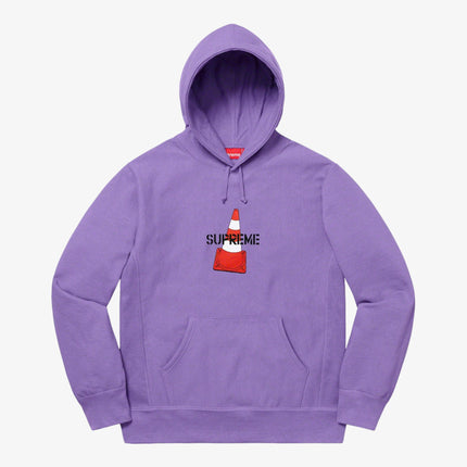 Supreme Hooded Sweatshirt 'Cone' Lavender (FW19) - SOLE SERIOUSS (1)