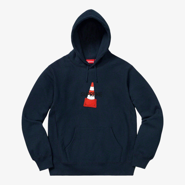 Supreme Hooded Sweatshirt 'Cone' Navy (FW19) - SOLE SERIOUSS (1)