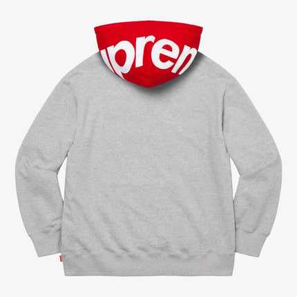 Supreme Hooded Sweatshirt 'Contrast' Heather Grey (FW21) - SOLE SERIOUSS (2)