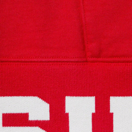 Supreme Hooded Sweatshirt 'Cropped Logos' Red (SS21) - SOLE SERIOUSS (2)