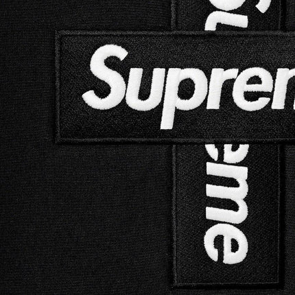 Supreme Hooded Sweatshirt 'Cross Box Logo' Black (FW20) - SOLE SERIOUSS (2)