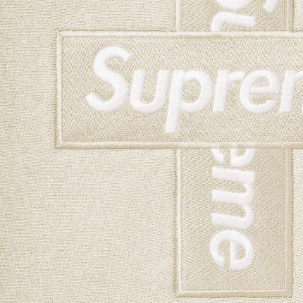 Supreme Hooded Sweatshirt 'Cross Box Logo' Natural (FW20) - SOLE SERIOUSS (2)