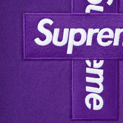 Supreme Hooded Sweatshirt 'Cross Box Logo' Purple FW20 - SOLE SERIOUSS (2)