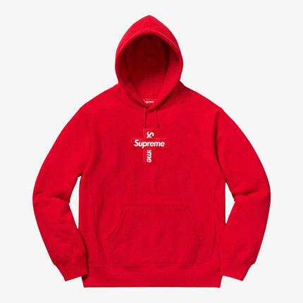 Supreme Hooded Sweatshirt 'Cross Box Logo' Red FW20 - SOLE SERIOUSS (1)