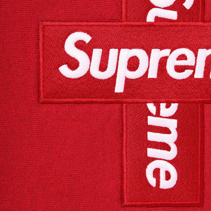 Supreme Hooded Sweatshirt 'Cross Box Logo' Red FW20 - SOLE SERIOUSS (2)