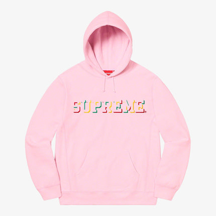 Supreme Hooded Sweatshirt 'Drop Shadow' Light Pink (FW20) - SOLE SERIOUSS (1)