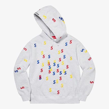 Supreme Hooded Sweatshirt 'Embroidered S' Ash Grey (SS21) - SOLE SERIOUSS (1)