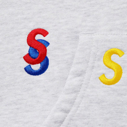 Supreme Hooded Sweatshirt 'Embroidered S' Ash Grey (SS21) - SOLE SERIOUSS (2)