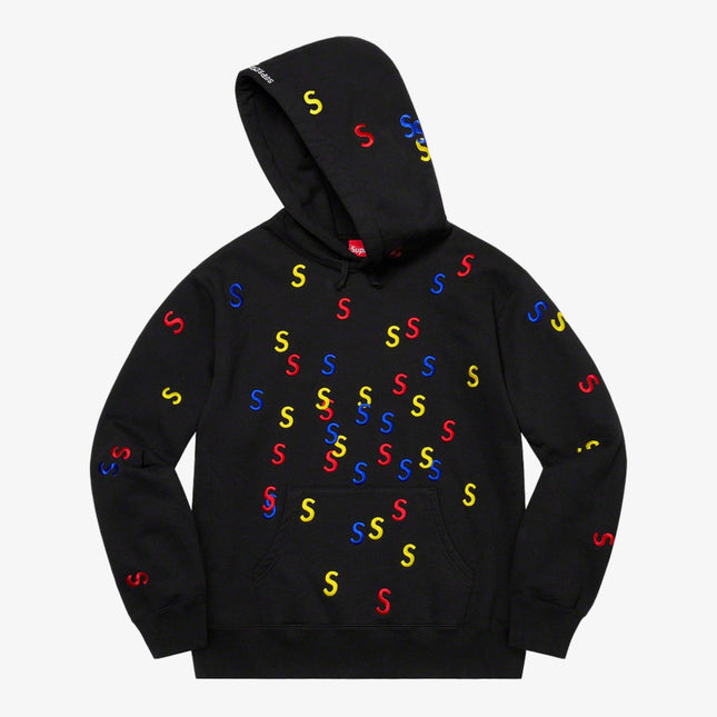 Supreme Hooded Sweatshirt 'Embroidered S' Black (SS21) - SOLE SERIOUSS (1)