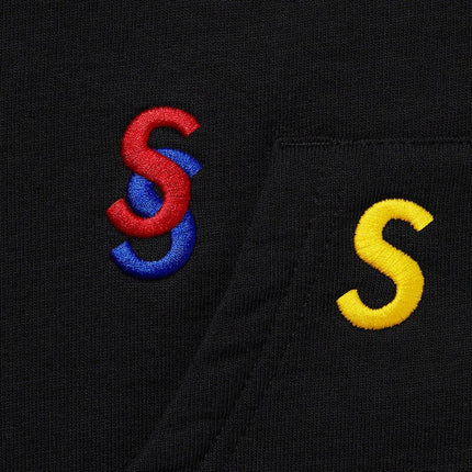 Supreme Hooded Sweatshirt 'Embroidered S' Black (SS21) - SOLE SERIOUSS (2)