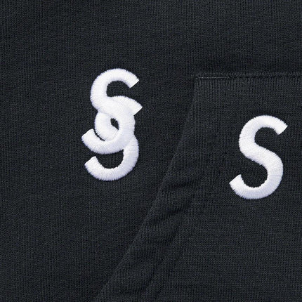 Supreme Hooded Sweatshirt 'Embroidered S' Navy (SS21) - SOLE SERIOUSS (2)