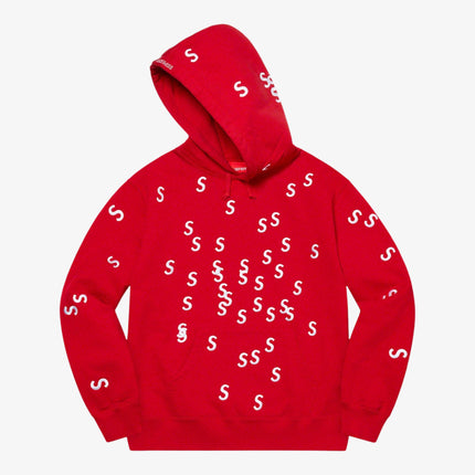 Supreme Hooded Sweatshirt 'Embroidered S' Red (SS21) - SOLE SERIOUSS (1)