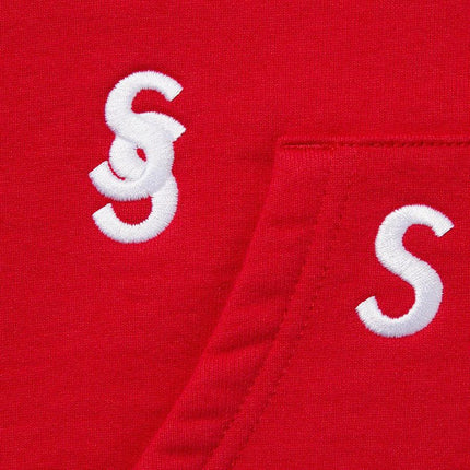 Supreme Hooded Sweatshirt 'Embroidered S' Red (SS21) - SOLE SERIOUSS (2)