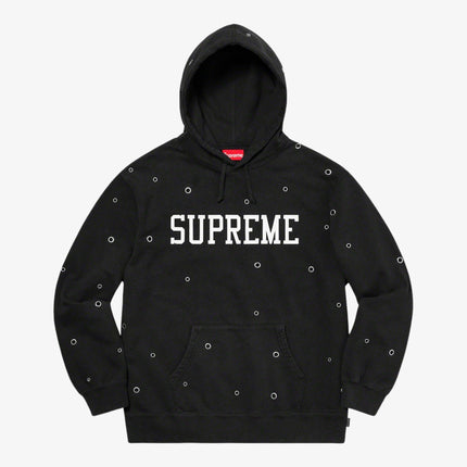 Supreme Hooded Sweatshirt 'Eyelet' Black (SS20) - SOLE SERIOUSS (1)