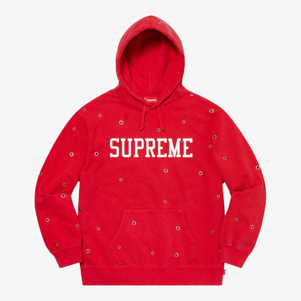 Supreme Hooded Sweatshirt 'Eyelet' Red (SS20) - SOLE SERIOUSS (1)