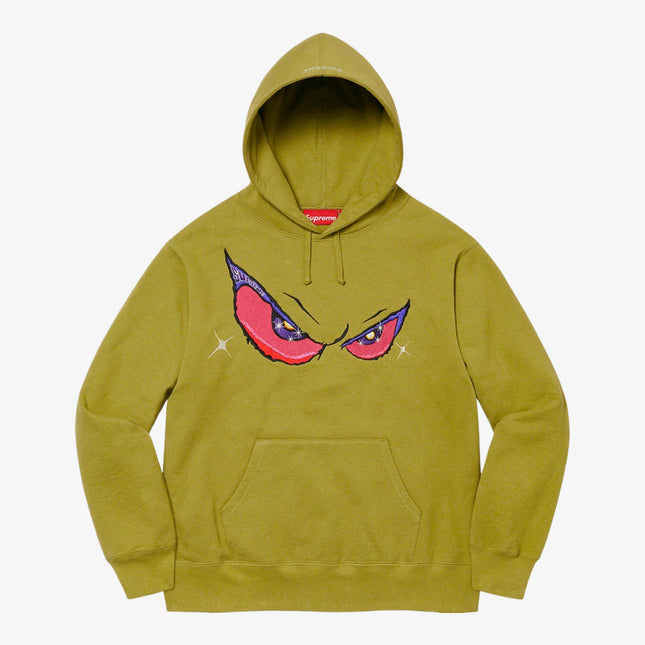 Supreme Hooded Sweatshirt 'Eyes' Moss (FW21) - SOLE SERIOUSS (1)