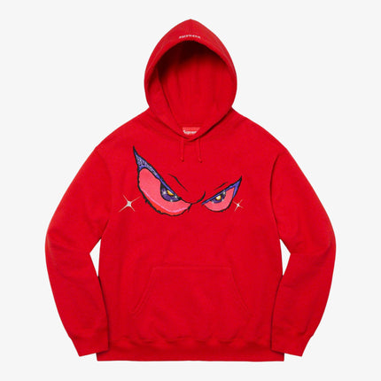 Supreme Hooded Sweatshirt 'Eyes' Red (FW21) - SOLE SERIOUSS (1)