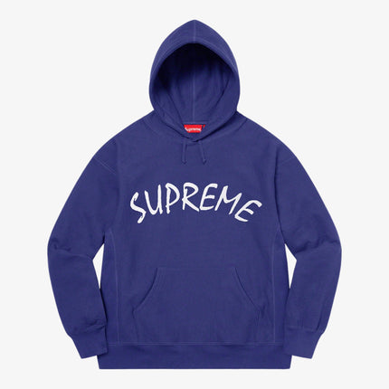 Supreme Hooded Sweatshirt 'FTP Arc' Washed Navy (SS21) - SOLE SERIOUSS (1)