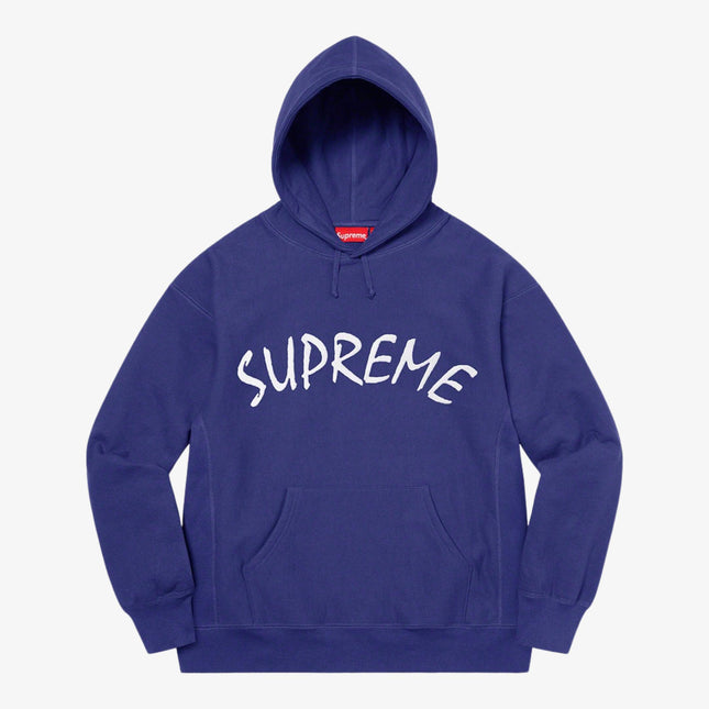 Supreme Hooded Sweatshirt 'FTP Arc' Washed Navy (SS21) - SOLE SERIOUSS (1)