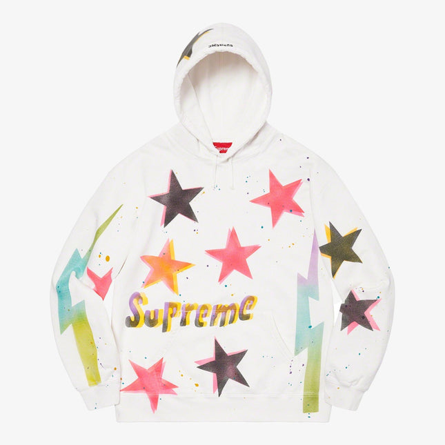 Supreme Hooded Sweatshirt 'Gonz Stars' White (SS21) - SOLE SERIOUSS (1)