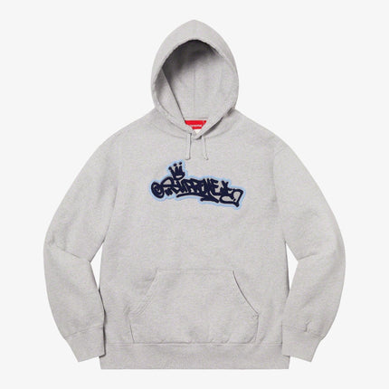 Supreme Hooded Sweatshirt 'Handstyle' Heather Grey (SS21) - SOLE SERIOUSS (1)