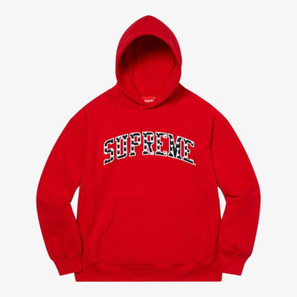 Supreme Hooded Sweatshirt 'Hearts Arc' Red (SS21) - SOLE SERIOUSS (1)