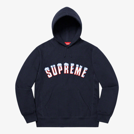 Supreme Hooded Sweatshirt 'Icy Arc' Navy (FW20) - SOLE SERIOUSS (1)