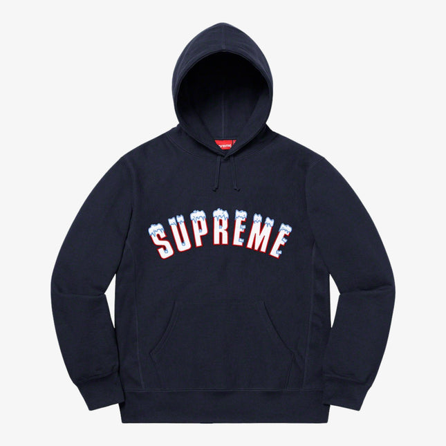 Supreme Hooded Sweatshirt 'Icy Arc' Navy (FW20) - SOLE SERIOUSS (1)