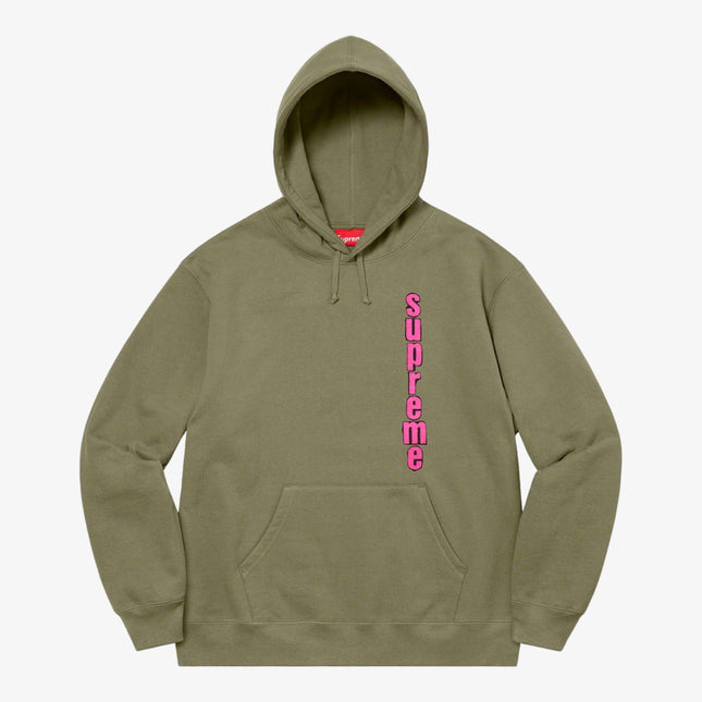 Supreme Hooded Sweatshirt 'Invert' Light Olive (SS21) - SOLE SERIOUSS (1)