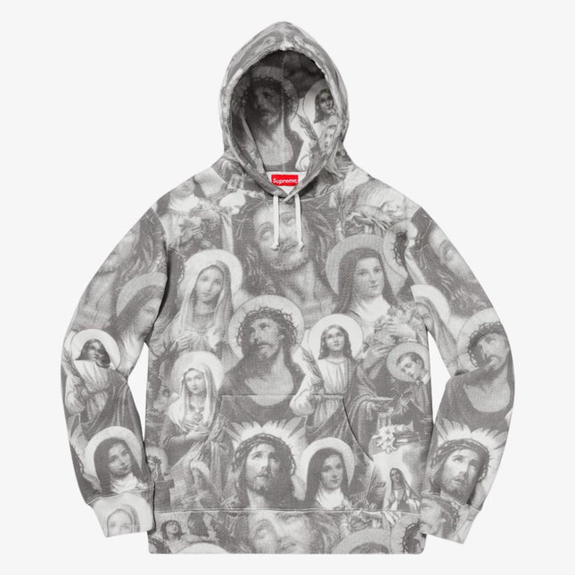 Supreme Hooded Sweatshirt 'Jesus and Mary' Dark Grey (FW18) - SOLE SERIOUSS (1)