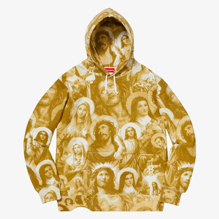 Supreme Hooded Sweatshirt 'Jesus and Mary' Gold FW18 - SOLE SERIOUSS (1)