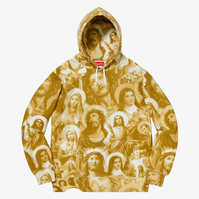 Supreme Hooded Sweatshirt 'Jesus and Mary' Gold (FW18) - SOLE SERIOUSS (1)