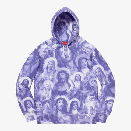 Supreme Hooded Sweatshirt 'Jesus and Mary' Purple FW18 - SOLE SERIOUSS (1)