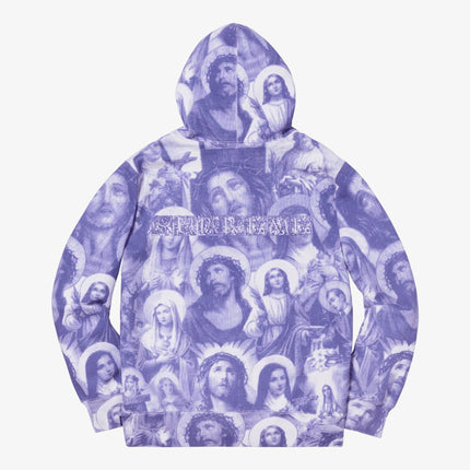 Supreme Hooded Sweatshirt 'Jesus and Mary' Purple FW18 - SOLE SERIOUSS (2)