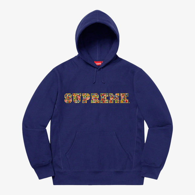 Supreme Hooded Sweatshirt 'Jewels' Dark Royal (FW20) - SOLE SERIOUSS (1)