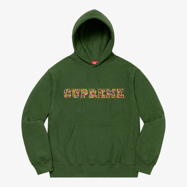 Supreme Hooded Sweatshirt 'Jewels' Green (FW20) - SOLE SERIOUSS (1)