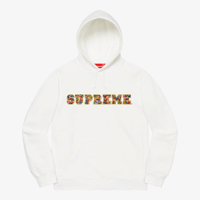 Supreme Hooded Sweatshirt 'Jewels' White (FW20) - SOLE SERIOUSS (1)