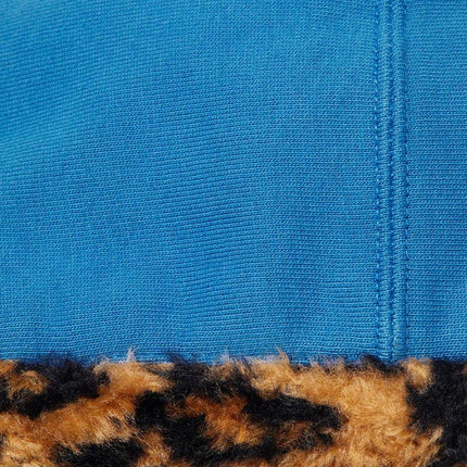 Supreme Hooded Sweatshirt 'Leopard Trim' Pale Royal FW21 - SOLE SERIOUSS (2)