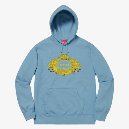 Supreme Hooded Sweatshirt 'Love or Hate' Dusty Blue (FW18) - SOLE SERIOUSS (1)