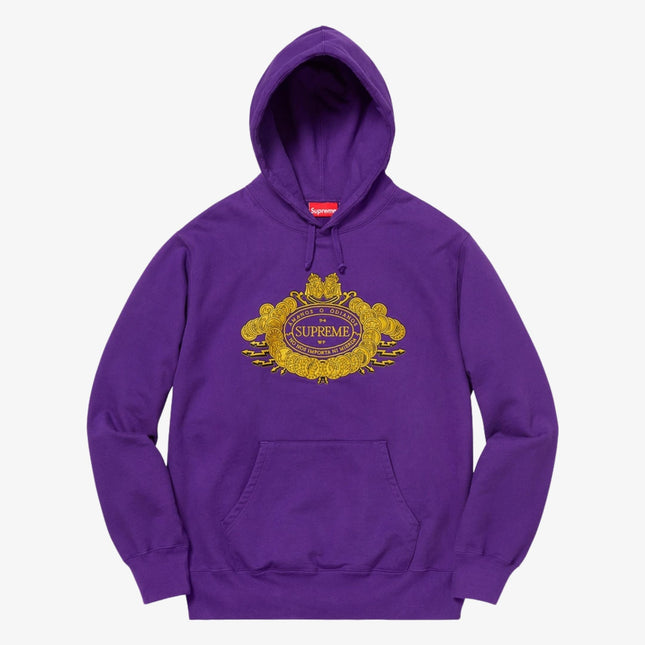 Supreme Hooded Sweatshirt 'Love or Hate' Purple (FW18) - SOLE SERIOUSS (1)