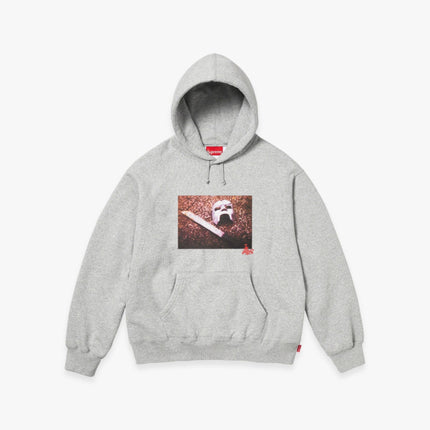 Supreme Hooded Sweatshirt 'MF Doom' Heather Grey (FW23) - SOLE SERIOUSS (1)