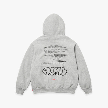 Supreme Hooded Sweatshirt 'MF Doom' Heather Grey (FW23) - SOLE SERIOUSS (2)