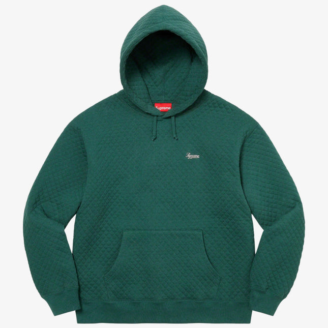 Supreme Hooded Sweatshirt 'Micro Quilted' Dark Pine SS23 - SOLE SERIOUSS (1)