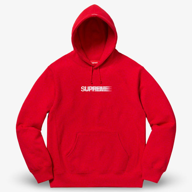 Supreme Hooded Sweatshirt 'Motion Logo' Red (SS16) - SOLE SERIOUSS (1)