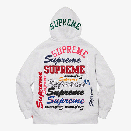 Supreme Hooded Sweatshirt 'Multi Logo' Ash Grey (FW21) - SOLE SERIOUSS (2)