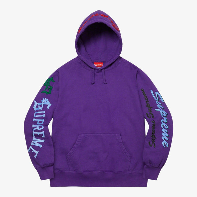 Supreme Hooded Sweatshirt 'Multi Logo' Purple (FW21) - SOLE SERIOUSS (1)