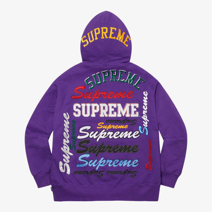 Supreme Hooded Sweatshirt 'Multi Logo' Purple (FW21) - SOLE SERIOUSS (2)