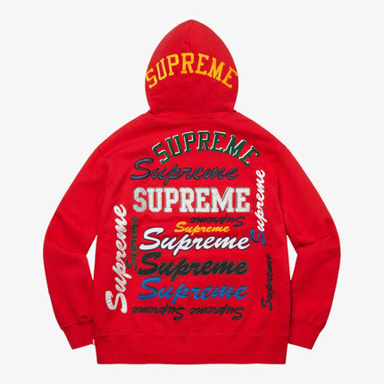 Supreme Hooded Sweatshirt 'Multi Logo' Red (FW21) - SOLE SERIOUSS (2)