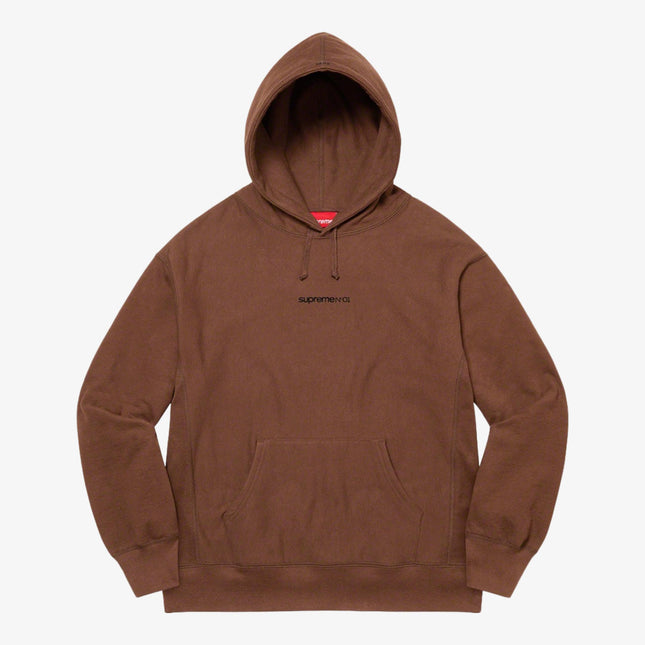 Supreme Hooded Sweatshirt 'Number One' Brown (FW21) - SOLE SERIOUSS (1)