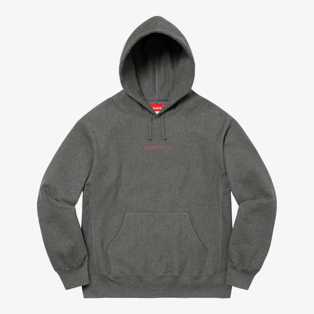 Supreme Hooded Sweatshirt 'Number One' Charcoal (FW21) - SOLE SERIOUSS (1)